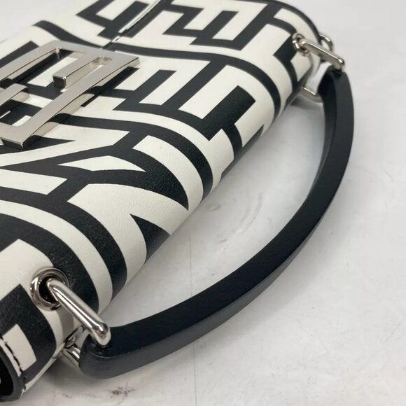 FENDI 7AS142 Marc Jacobs collab Baguette Pouch Logo Shoulder Bag 2WAY Hand Bag - Picture 7 of 16